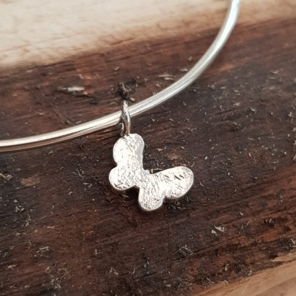 Charm de plata Mariposa
